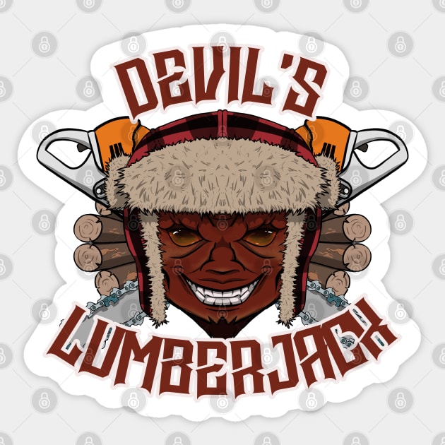 Devil's Lumberjack Sticker by RampArt